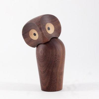 1PC Ornamento Gufo in Legno Regalo Accessori Decorativi Creativi per la Casa Decorazione Figurine Moderne Miniature