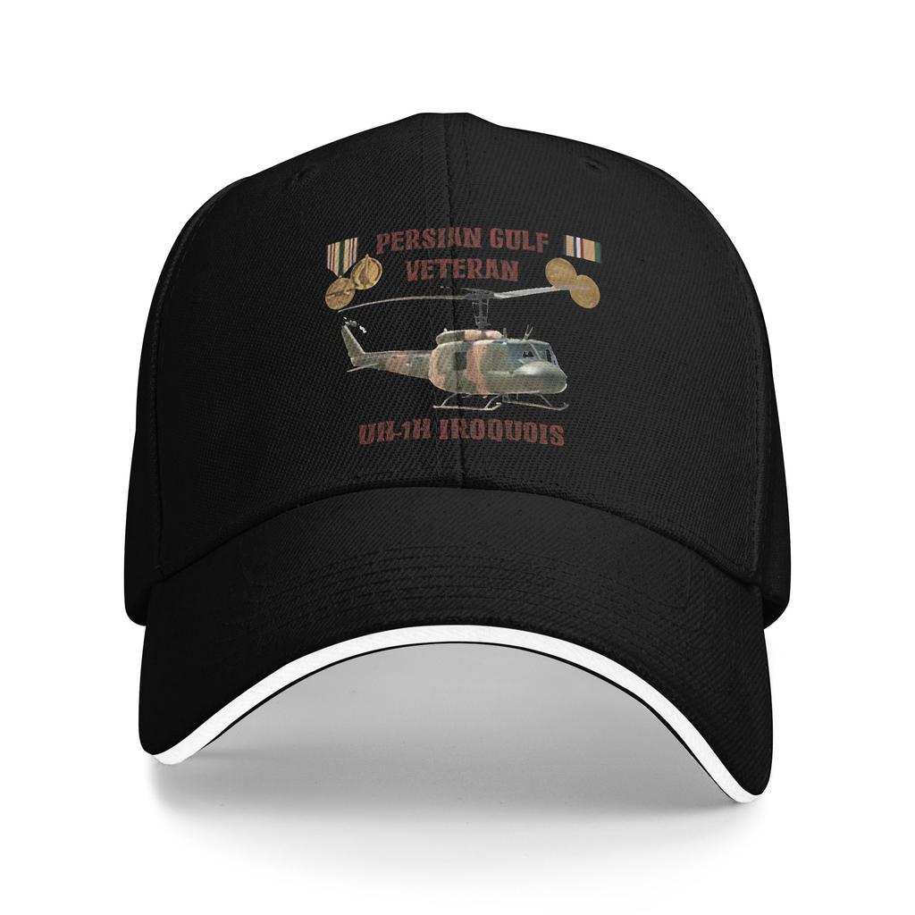 UH-1 Iroquois Persian Gulf Veteran Baseball Cap Summer Unisex-Teens Design Trucker Hat Sunscreen Stylish Sports Snapback Cap