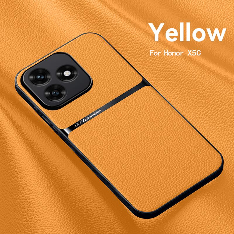 EUCAGR Luxury PU Leather Case Coque For Honor X5C Plus Magnet Shell Phone Case for Honor X5C Back Cover