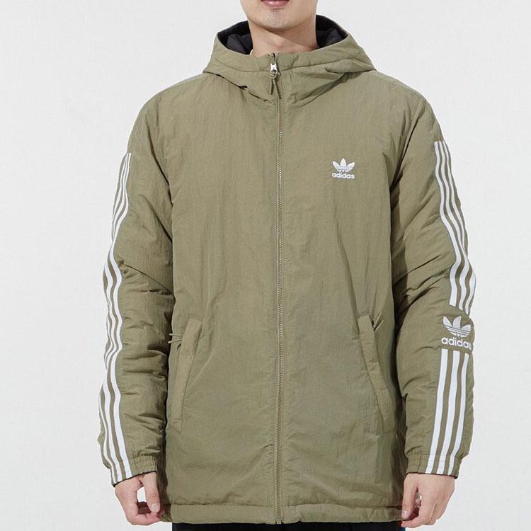adidas Originals Lock-Up Gepolsterte Jacke mit Wendekapuze Herren Oberbekleidung Olive H14121