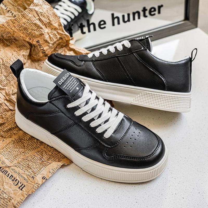 Men's shoes 2025 autumn new breathable casual leather shoes Korean version trendy versatile shoes men's sports trendy shoes