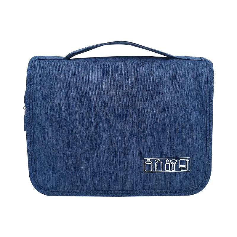 1 Stück Faltbarer Kulturbeutel Organizer Hängende Aufbewahrungstasche Badezimmer Make-up Tasche Etui Reise Trocken- und Nassfach Kosmetiktasche