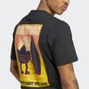 Men's Adidas Originals T Shirts Men's Black Crew Neck Moderate Straight Fit