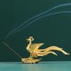 Zinc Zinc Zinc Alloy Aromatherapy Furnace Auspicious Home Decor Crafts Phoenix Figurine Incense Stick Holder