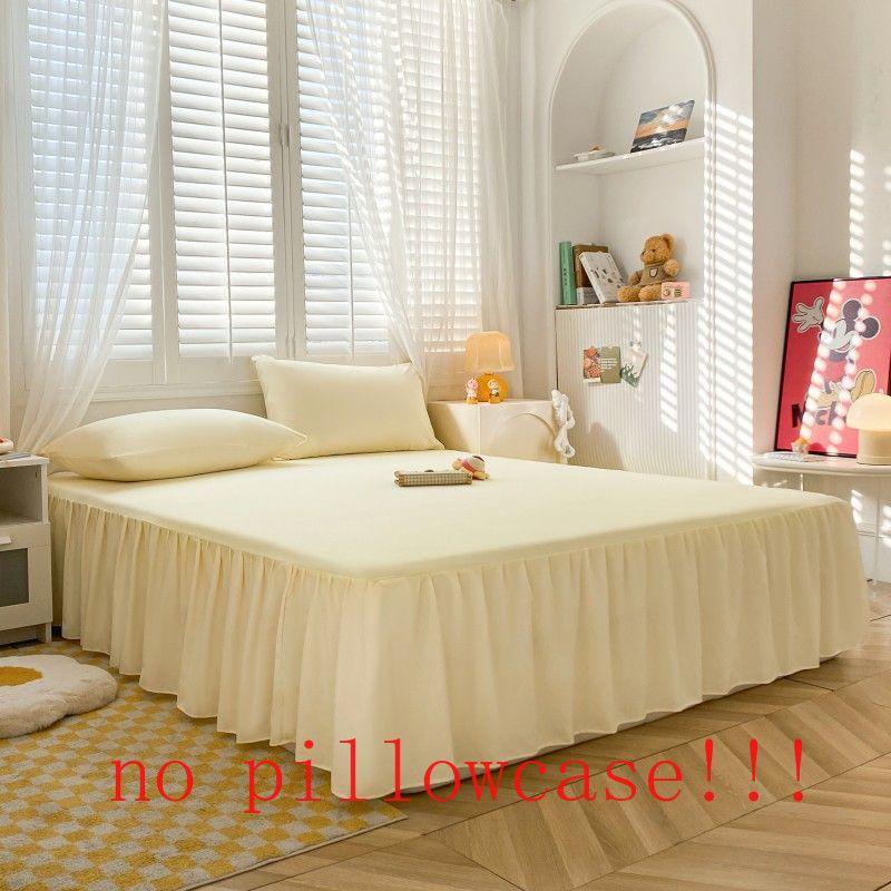 Bed Skirt Simple Fashion Modern Skin-friendly Dust-proof Bedspread Comfortable Bedroom Ruffles Protector Bedcover Korean Sheets