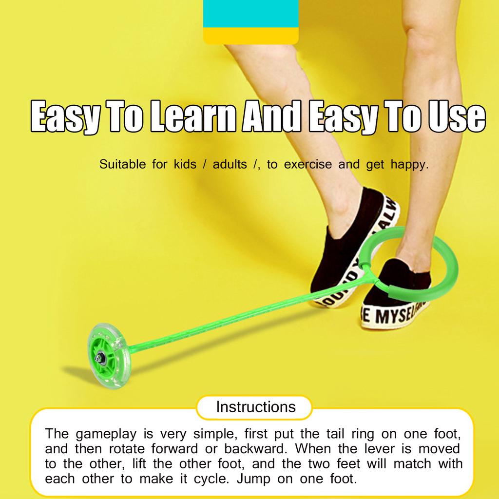 Buy Children LED Flashing Jumping Rope Ball Colorful Ankle Skip Jump ...