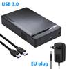 2.5/3.5 Inch HDD Case USB 3.0 Hard Drive Disk Enclosure SATA To USB 3.0 Adapter External Hard Drive Box for PC Laptop Tool-less