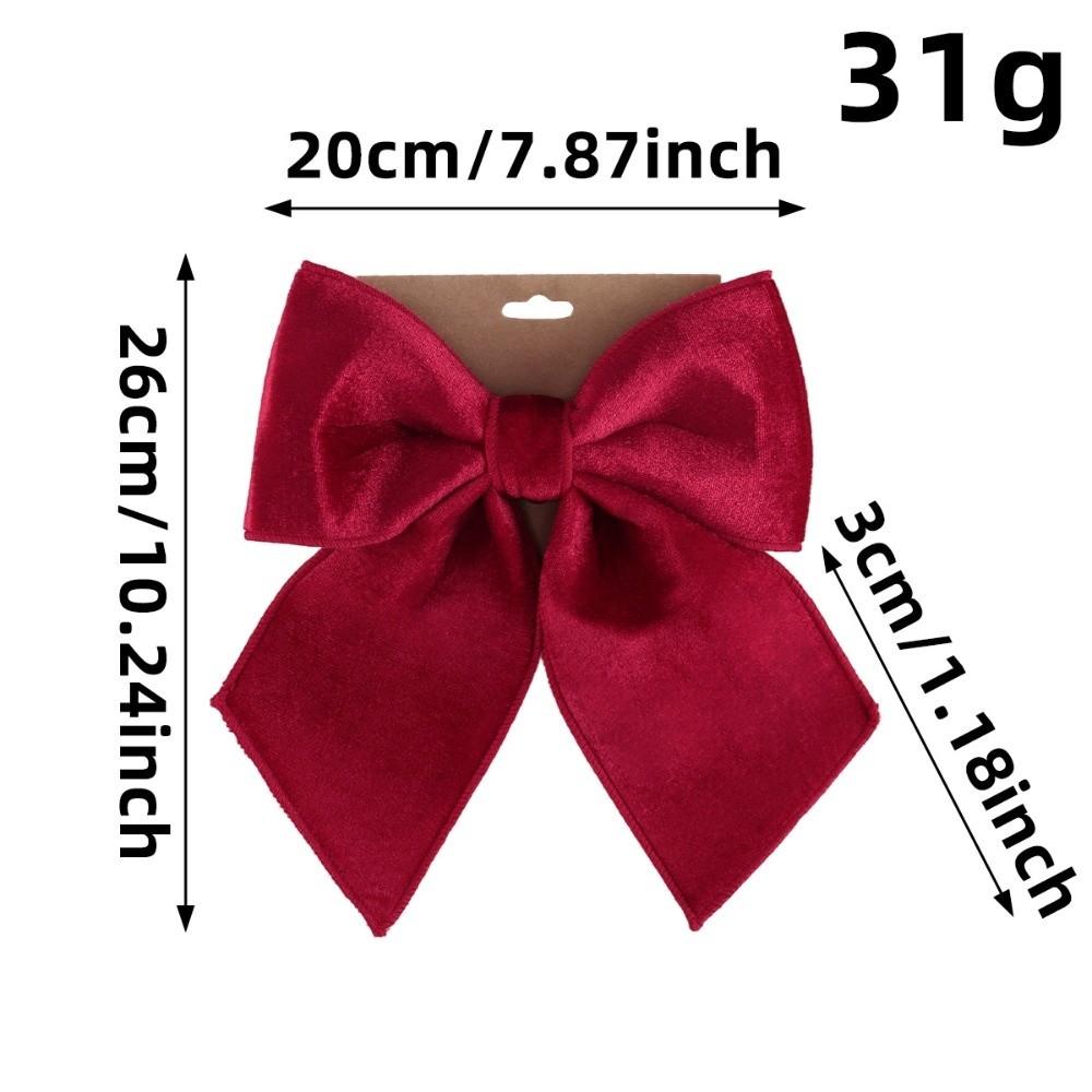 Red Green Christmas Bowknot Handcrafted Christmas Tree Decorations  Christmas Gift