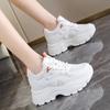 Korean version of the little dad shoes with heightened thick soles 2025 new mesh breathable summer casual sports shoes