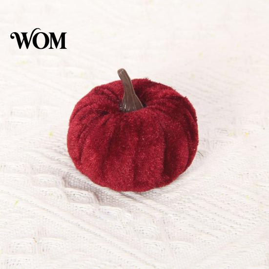 Vintage Style Pumpkin Accents 20 PCS Velvet Decorative Ornaments, Multi-Color Artificial Fall Harvest Decor Mini Pumpkins for Crafts Mantel