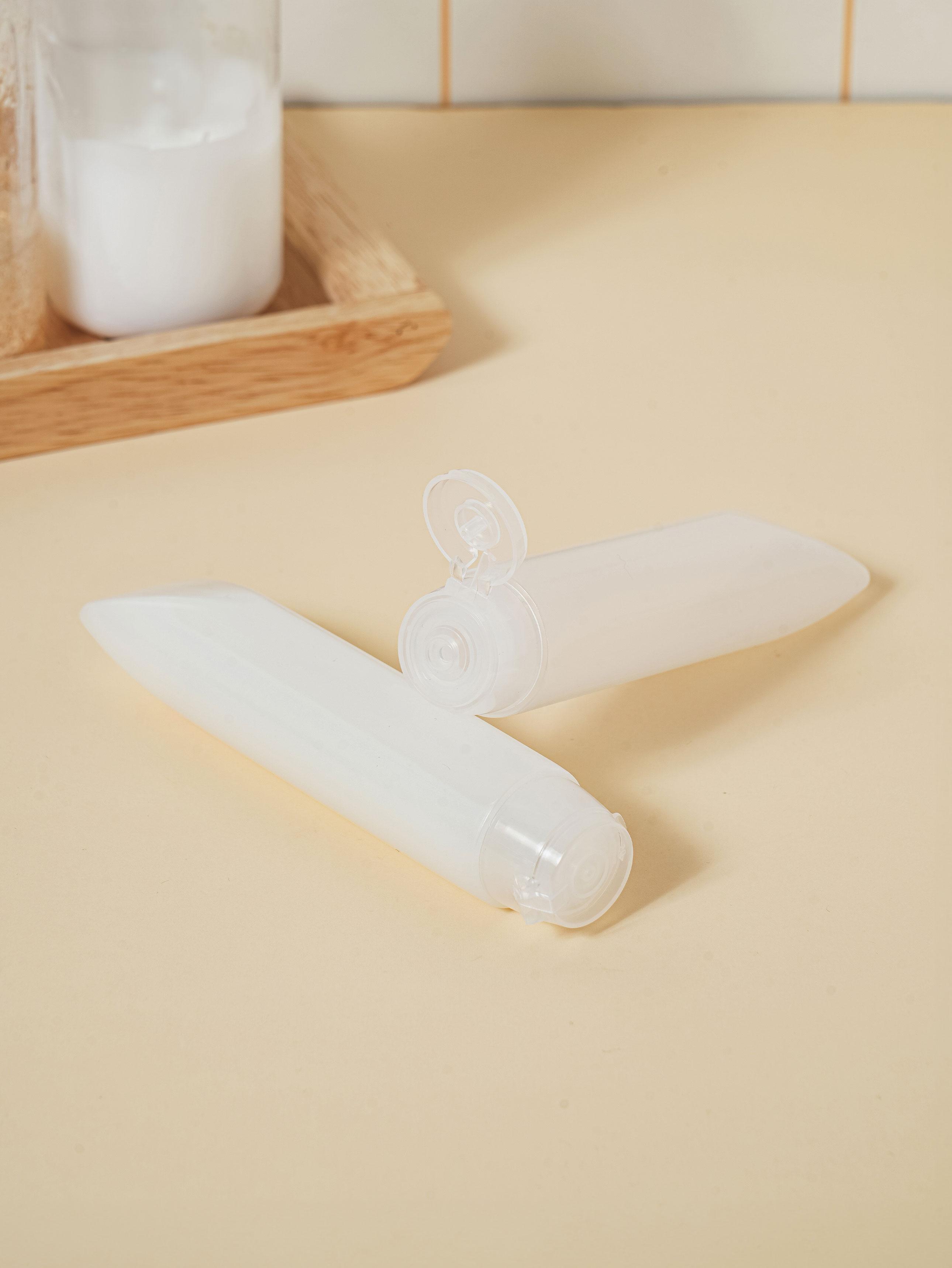 Travel Size Squeeze Tube Bottles 55ml - 2 Pack 1ea