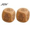Natural Wood Reading Gift Wooden Decision Dice, 6-Sided Engraved Quotes Prompt, Library Habit Organizer Charm, Fun Companion Book Lover Dice