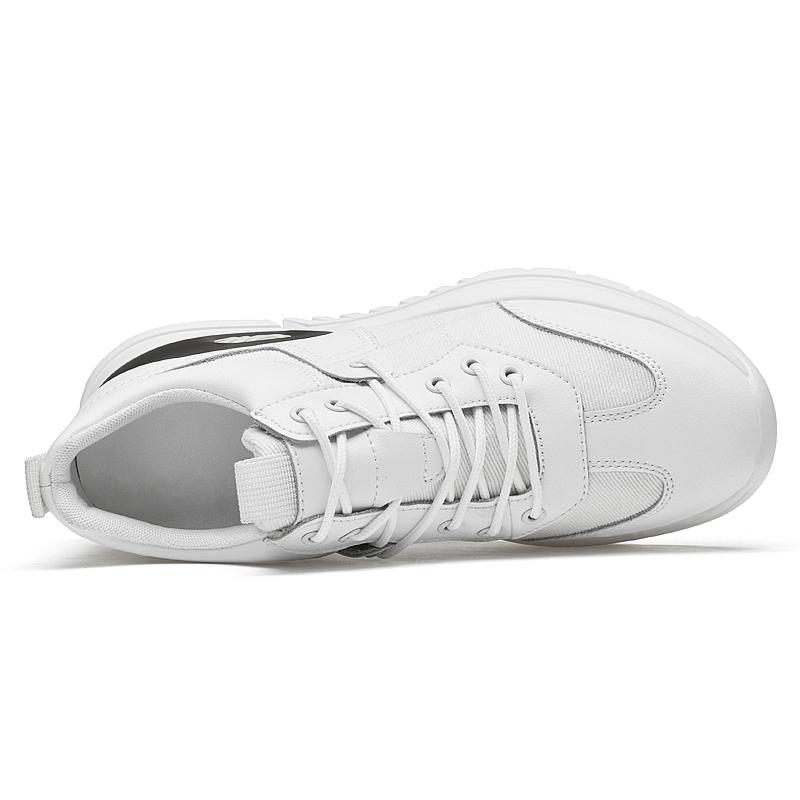 Weiße Sneaker Herren Aufzugschuhe Höherlegende Schuhe Höhensteigernde Schuhe Für Herren Damen Schuhe Höhenschuhe Einlegesohle 6cm Großer Mann