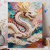 5D Round Pearl Painting Kit Majestic Dragon Pattern DIY Handmade Rhinestone Art Home Interior Decor Gift