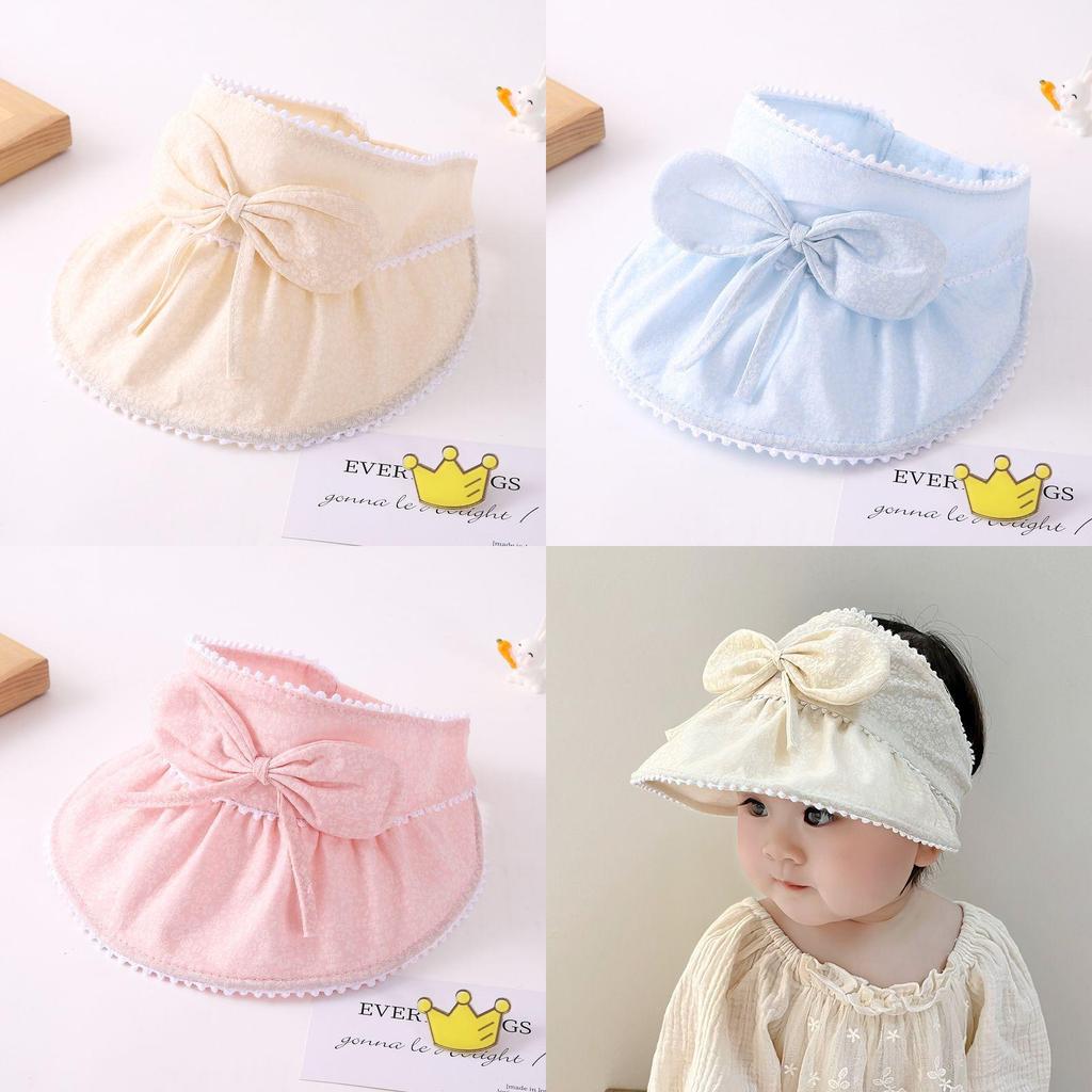 Baby Sun Hat Summer Sun Protection Short Brim With Butterfly Bow For 324 Months