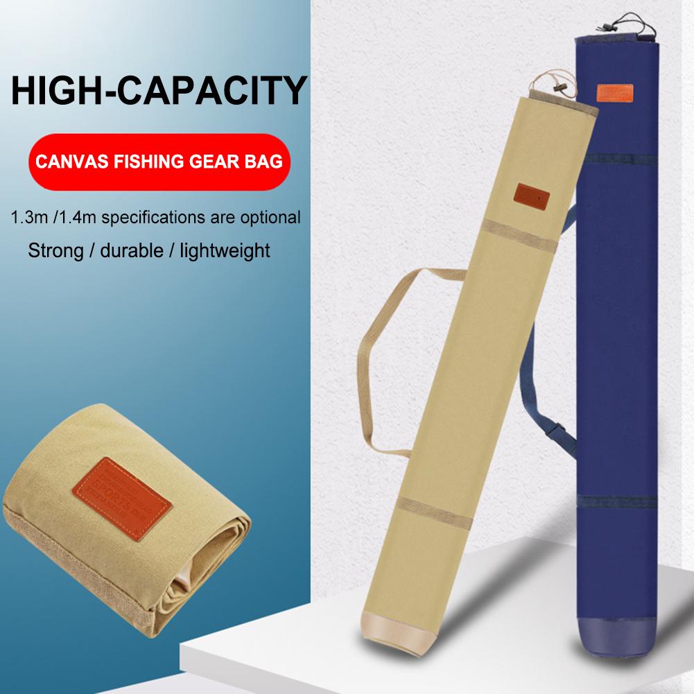 Sac De Pêche Portable Et Pliable 140 Cm - Bleu, étanche, Avec Sangle Ajustable - Pour Cannes, Parapluies, Accessoires