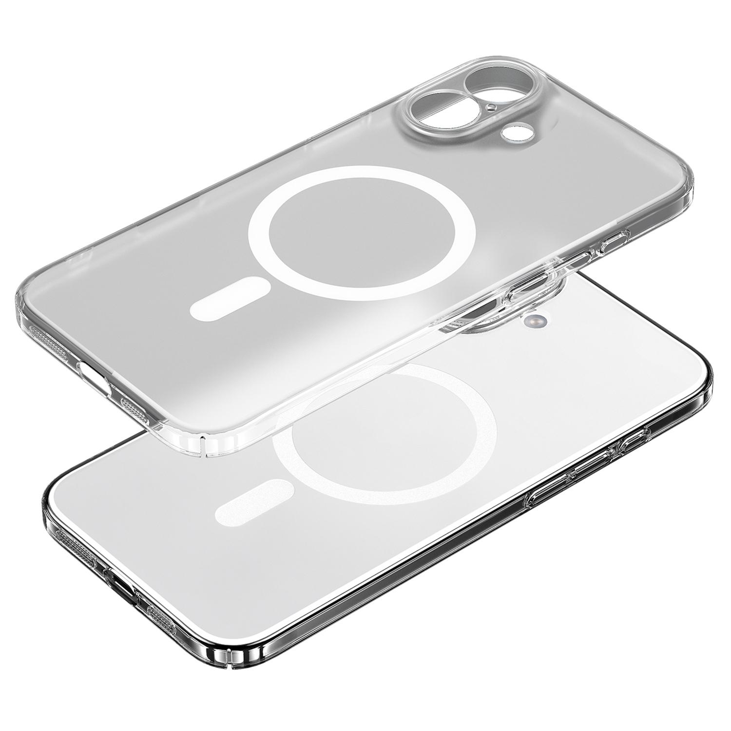 

SULADA For iPhone 17 Case Compatible with MagSafe PC+TPU Matte Translucent Back Cover