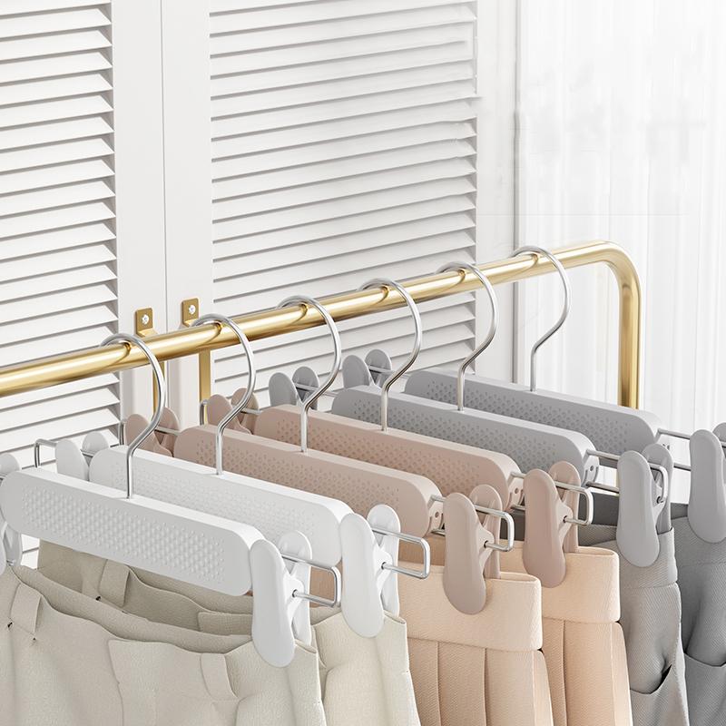10PCS Plastic Strong Non-slip Pants Hanger Multi-functional Clothing Store Trousers Hanger New Design New Material Pants Rack