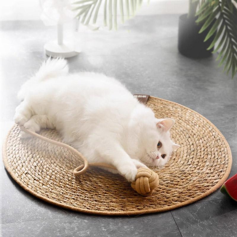 Kedi Tırmalama Tahtası Rattan Mat Tahtası Kedi Tırmalama Tahtası Tırnakları Bilemek İçin Kazıyıcı Kediler Ağaç Kedi tırmalama direği Kanepe Matları Mobilya Koruyucu