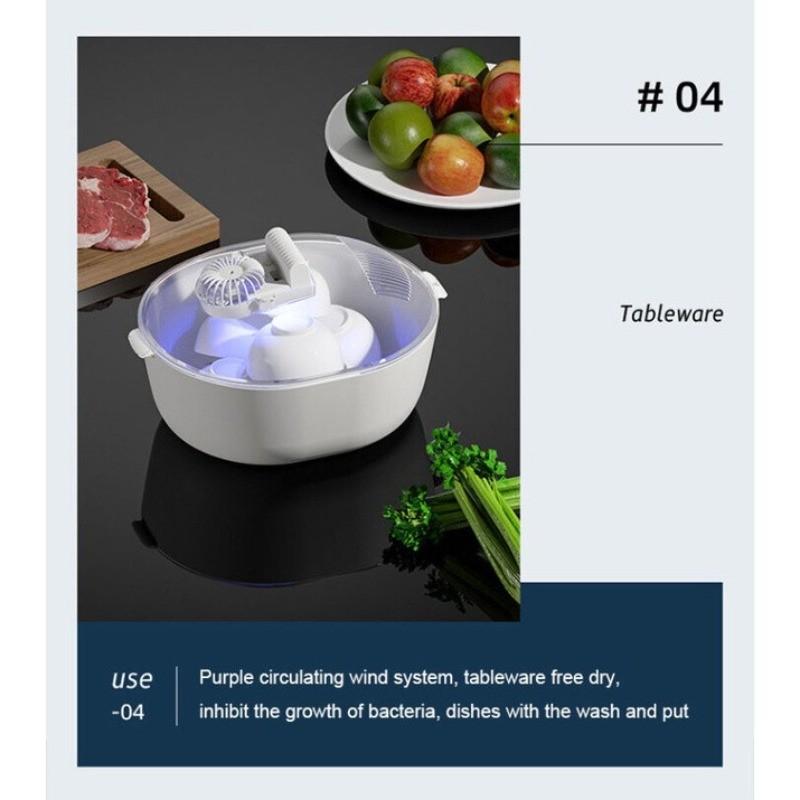 Meat Defroster Machine Large Capacity Kitchen Meat Defrosting Tray Electric Defroster Box Rechargeable UV Terilization Thaw Box