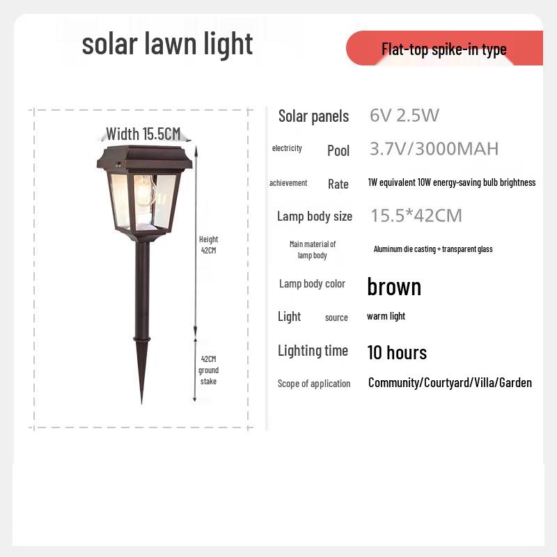Solar LED Outdoor Lawn Light
