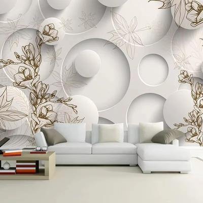 Fototapete 3D Stereoskopische Abstrakte Geometrische Blatt Muster Kunst Tapete Home Interior Dekoration Wandbild Dekor