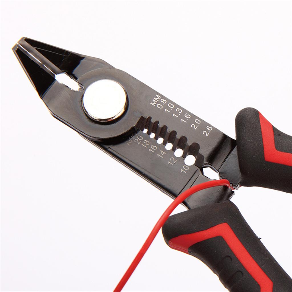 6.5Inch Multifunctional Wire Stripper Pliers Cable Cutter for Electricians and DIY Enthusiasts with Ergonomic Handle