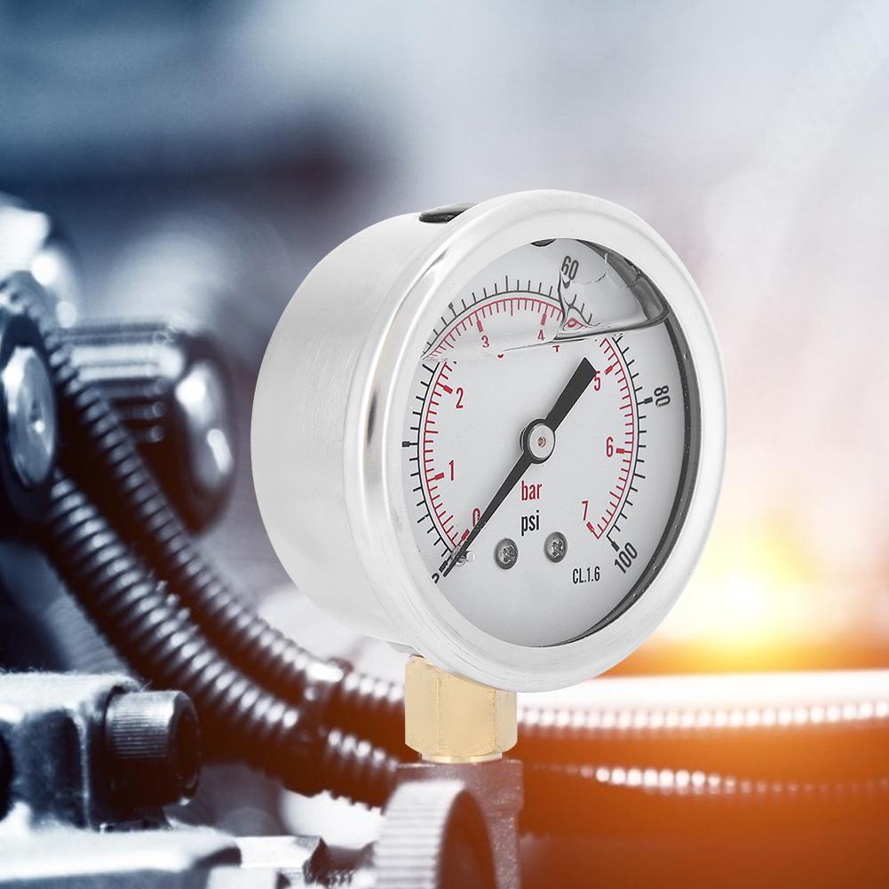 TSPGG6047bar 1 4BSP Y60 Radial Oil Filled Pressure Gauge Instrument for Pressure Measurement