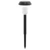 VidaXL Lampes solaires d'allées et piquets de sol 12 pcs blanc, éclairage solaire d'allée, lampe solaire de jardin, 4008191