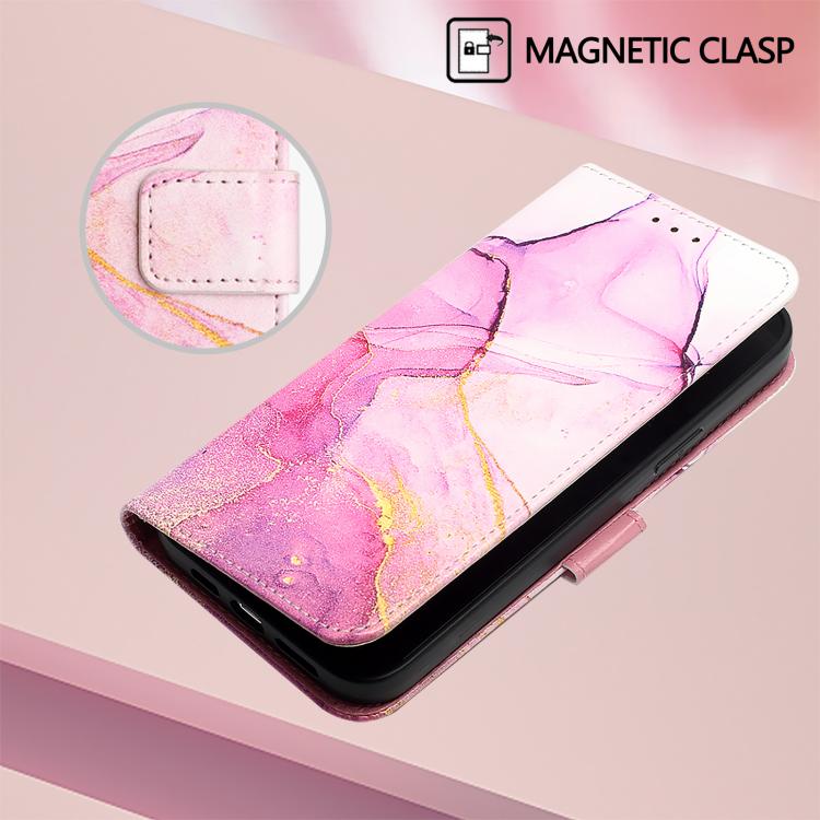PT003 Marble Pattern Flip PU Leather Phone Case For Xiaomi Poco M8 Power 5G, Wallet Card Slot Kickstand Protective Cover