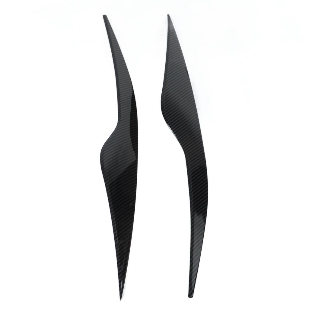 2 Pcs Headlight Eyebrow Front Left Right Light Eyelid Trim Cover Replacement for Ford Focus MK2