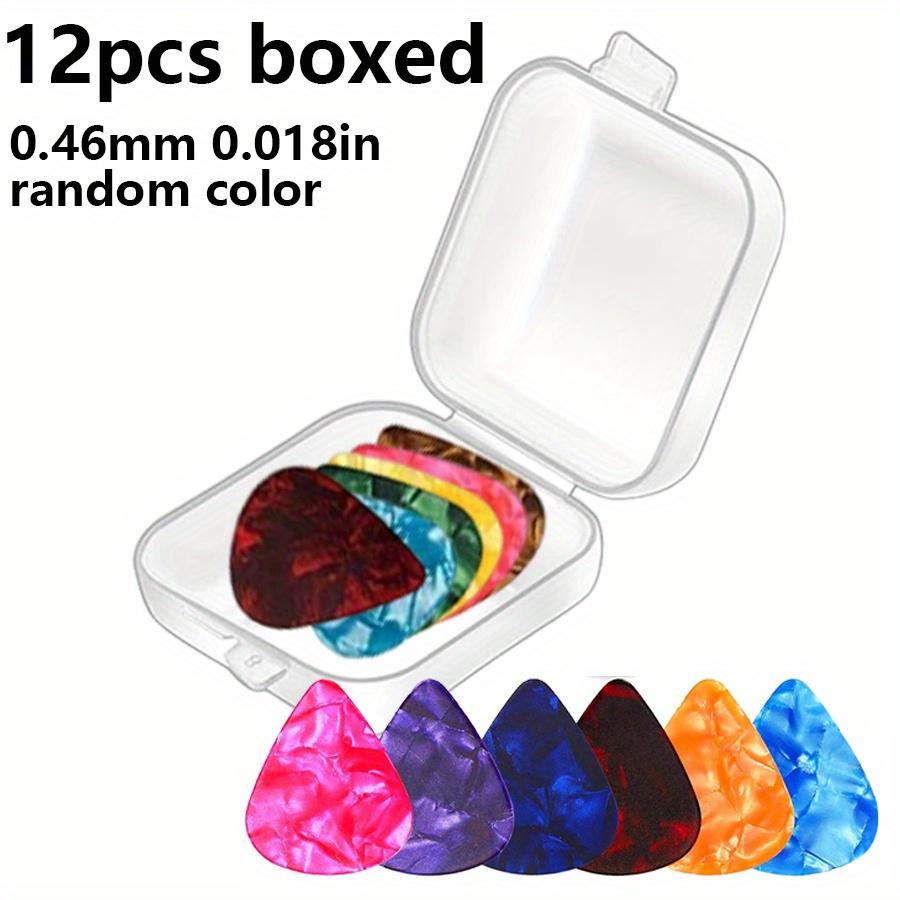 6/12pcs 0.46mm Boxed SLL Guitar Pick ABS Cartoon Pick Set for Guitar Ukulele Bass Musical Instrument Performance Accessories JXB