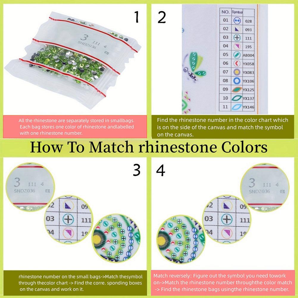 Six Diamond Art Greeting Cards Greeting Card Kit DIY 5D Card Greeting Diamond P4A4