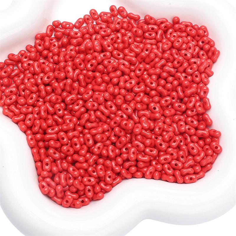 Handmade Bracelet Beads Acrylic Solid Color Peanut Beads Beads Necklace Semi-finished Strings Handmade Diy Jewelry Accessories Accessories Materials