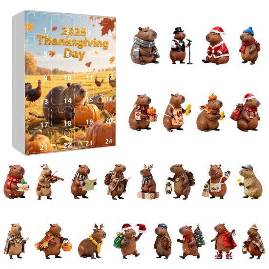 Advent Calendar Marmot Design 24-Day Countdown Festive Family Activity Calendar Kid Surprise Gift Calendar