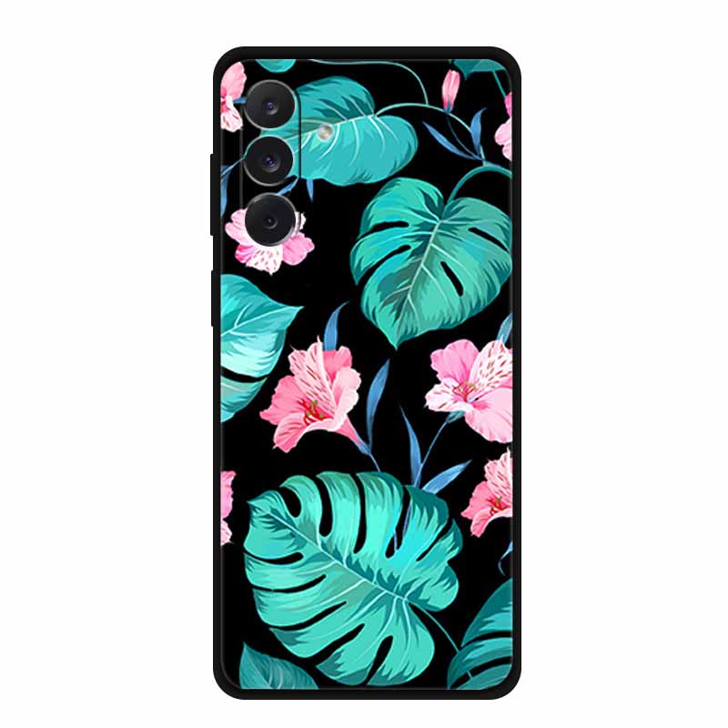 For Samsung M06 M16 M36 3D Flowers Case Soft Silicone Bumper Emboss Phone Cases for Samsung Galaxy M 06 16 36 Back Protect Cover