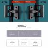 Latch Deadbolt Indoor Non-Punch Door Lock Bathroom Sliding Door Buckle Sliding Door Snap Old-Fashioned Surface-Mounted Room Door