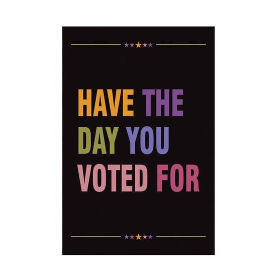 Yousheng Resist Hate Garden Flag Double Sided Anti-Trump Banner Have The Day You Voted for Outdoor Flag for Porch Courtyard Lawn