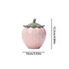 Barattolo Decorativo a Forma di Fragola in Ceramica Barattolo Creativo Sigillato Tavolino del Salotto Arredamento per la Casa Regalo per Coppia di Sposi