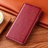 Phone Case for Samsung Galaxy S25 S24 S23 S22 S21 S20 FE Ultra Plus Edge Crazy Horse Genuine Leather Magnetic Flip Cover
