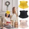 Cappello a secchiello in cotone con orecchie da gatto per adulti, cappello da pescatore per sport all'aperto, per guidare, andare in bicicletta, pescare, vacanze casual, cappello parasole