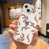 Fashion Flame Luxury Transparent Soft Phone Case For iPhone 15 14 13 12 11 Pro Max XS X XR 7 8 Plus Shockproof Cover Fundas