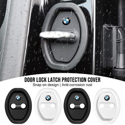 4Pcs Car Door Stopper Cover Door Lock Protective Covers for E36 E46 E90 E60 E39 F30 F10 F20 X5 E70 E53 G30 E91 E92 E93 E87 E83 F25
