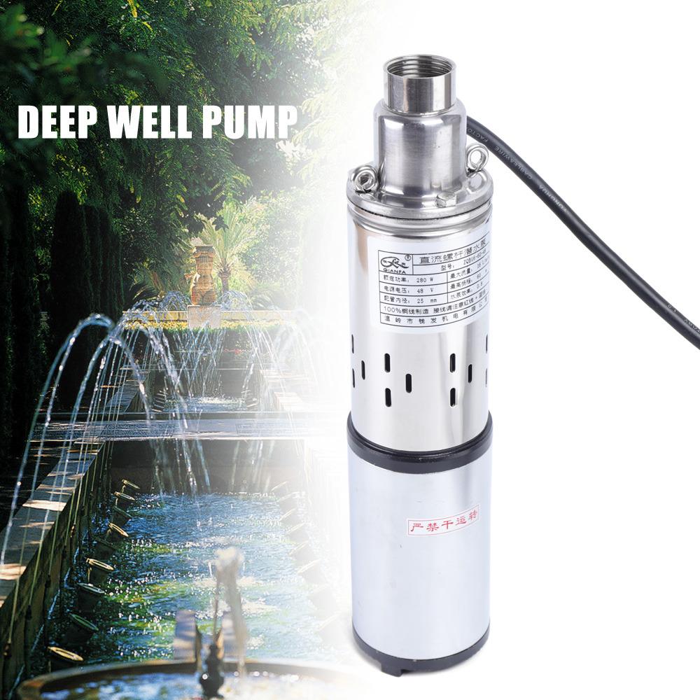 

Bymaocar 48V Bore Hole Solar Powered Noiseless Water Pump Submersible Farm Deep Well Water Non-toxic Screw Pump Good Mute Effect 48V&US срібний