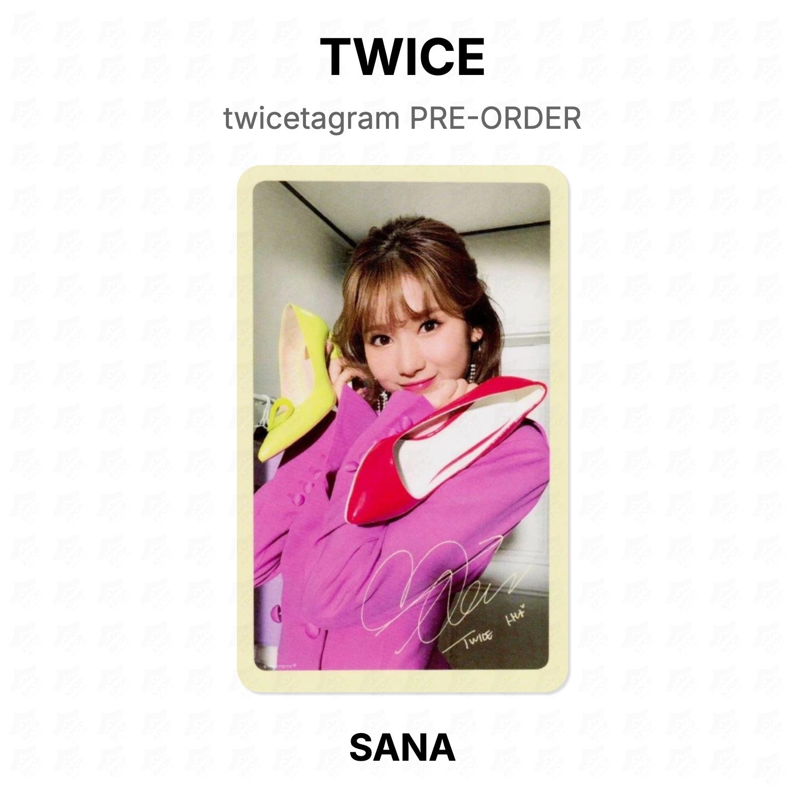 TWICE twicetagram PRE-ORDER Official Photocard SANA