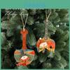 Creative Wooden Christmas Tree Decorations With Cartoon Style For Holiday Scene Decor