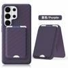 Original Tech Woven Magnetic Card Holder Leather Case for Samsung Galaxy S26 Ultra S25 S24 for Magsafe Charging Protect Cover