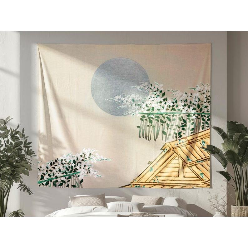 Tranquil Japanese style tapestry 75x100