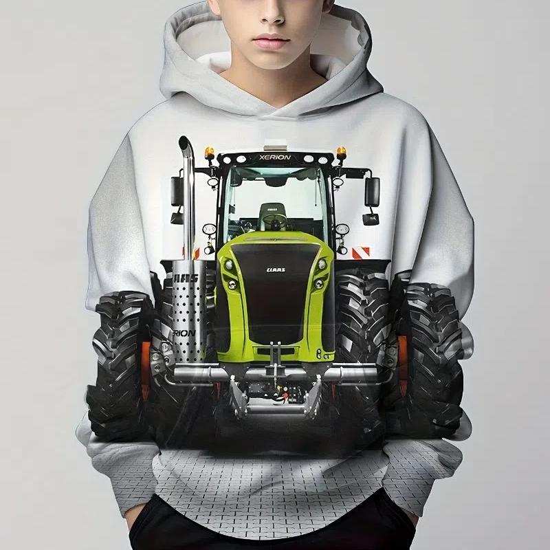 

Одяг для хлопчиків Футболка з довгим рукавом для дівчат Толстовки з мультфільмом для дітей Осінній дитячий одяг з принтом у машині Модні топи унісекс 160CM