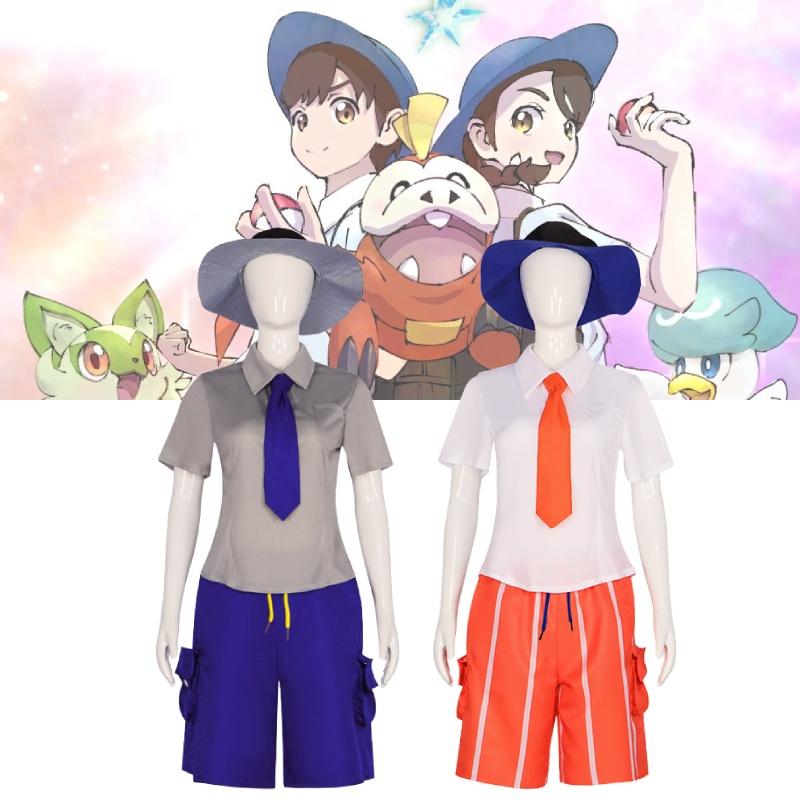 Pokemon Scarlet And Violet Florian Juliana Cosplay Costume Set For Halloween And Stage Performance